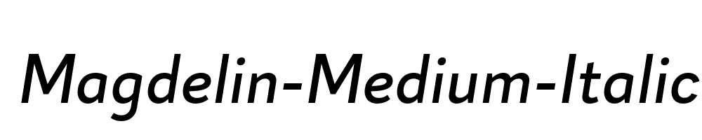 Magdelin-Medium-Italic