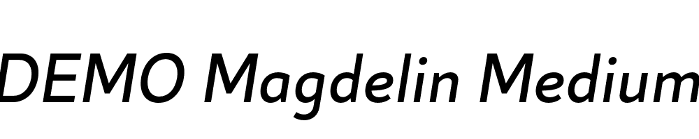 FSP DEMO Magdelin Medium Italic