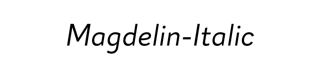 Magdelin-Italic