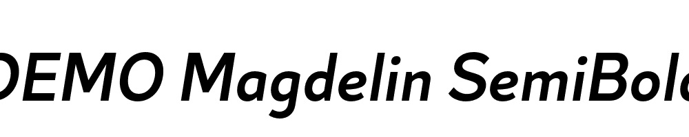 FSP DEMO Magdelin SemiBold Italic