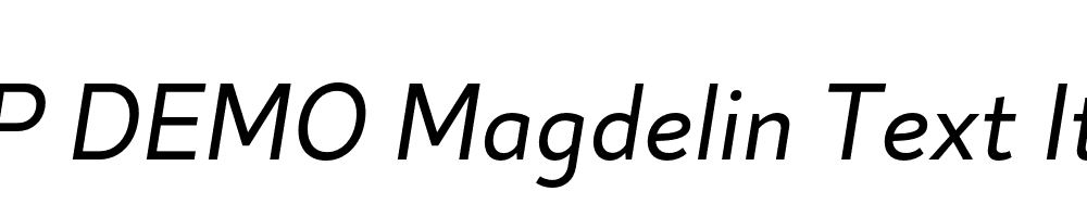 FSP DEMO Magdelin Text Italic