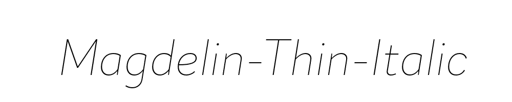 Magdelin-Thin-Italic