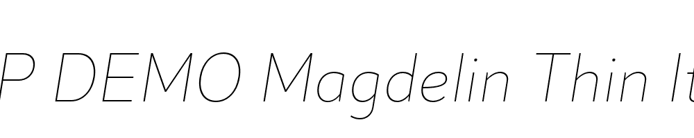 FSP DEMO Magdelin Thin Italic