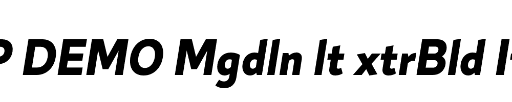 FSP DEMO Mgdln lt xtrBld Italic