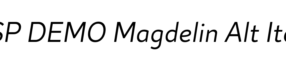 FSP DEMO Magdelin Alt Italic