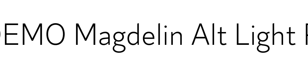 FSP DEMO Magdelin Alt Light Regular