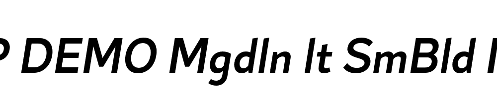 FSP DEMO Mgdln lt SmBld Italic