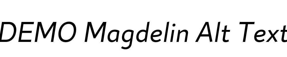 FSP DEMO Magdelin Alt Text Italic