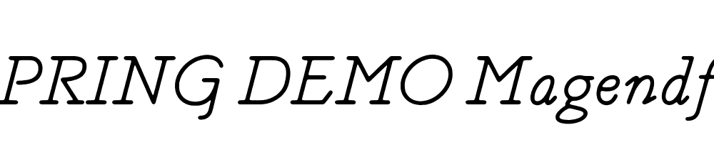  DEMO Magendfret Italic