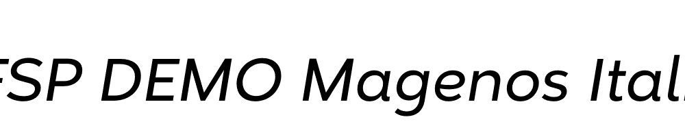 FSP DEMO Magenos Italic