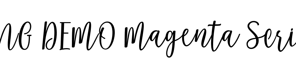  DEMO Magenta Script Regular