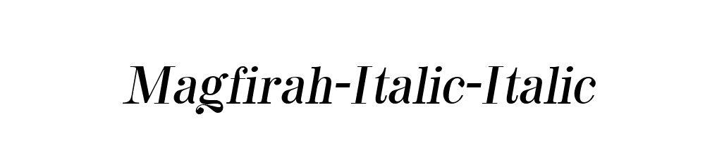 Magfirah-Italic-Italic