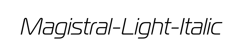 Magistral-Light-Italic