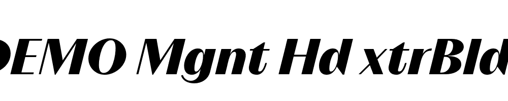 FSP DEMO Mgnt Hd xtrBld Italic