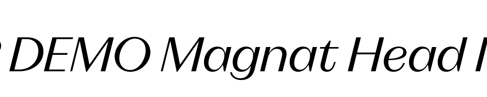 FSP DEMO Magnat Head Italic