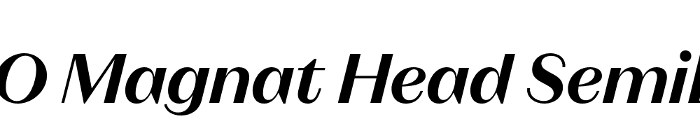 FSP DEMO Magnat Head SemiBold Italic