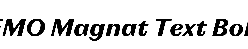 FSP DEMO Magnat Text Bold Italic