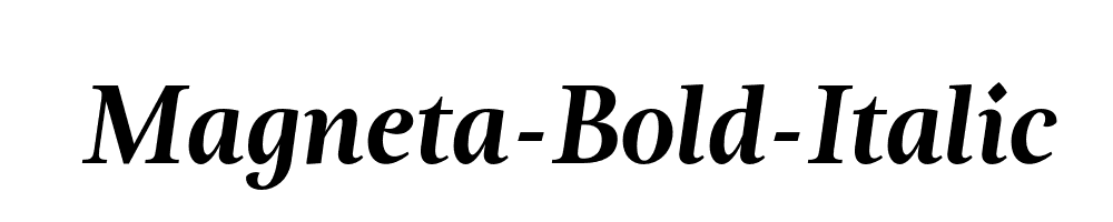 Magneta-Bold-Italic