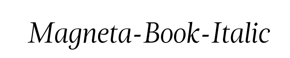 Magneta-Book-Italic