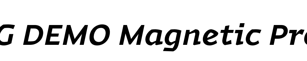  DEMO Magnetic Pro Bold Italic