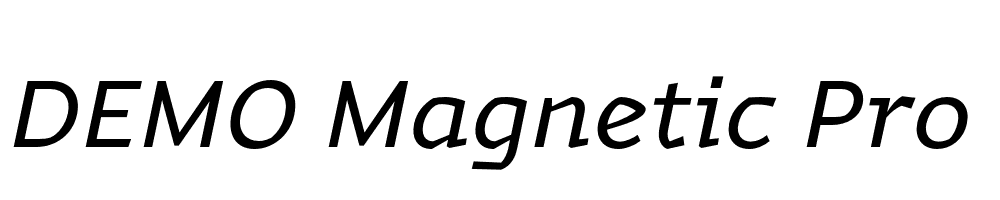  DEMO Magnetic Pro italic Regular