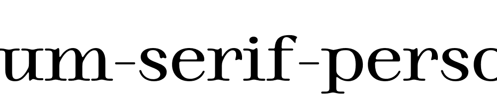 Magnirum Serif Personal Use