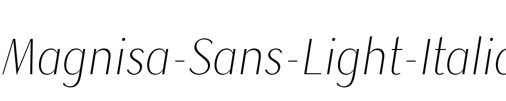 Magnisa-Sans-Light-Italic