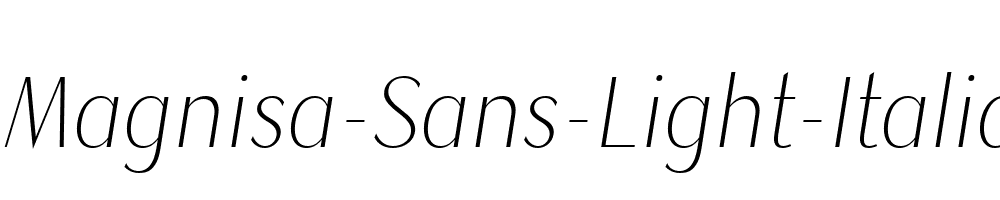 Magnisa-Sans-Light-Italic