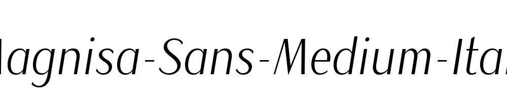 Magnisa-Sans-Medium-Italic