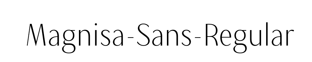 Magnisa-Sans-Regular