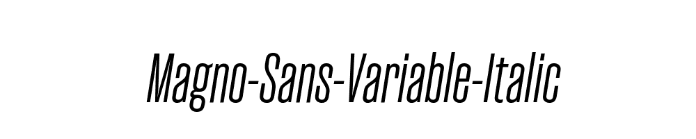 Magno-Sans-Variable-Italic