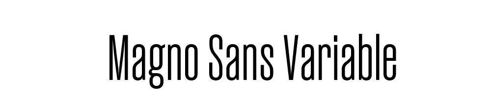 Magno Sans Variable