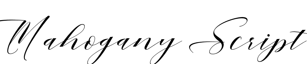 Mahogany Script