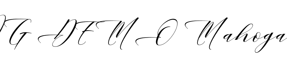  DEMO Mahogany Script Regular