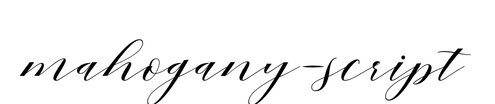 Mahogany Script