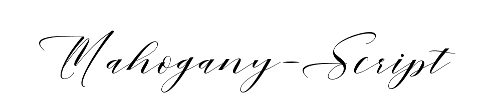 Mahogany-Script