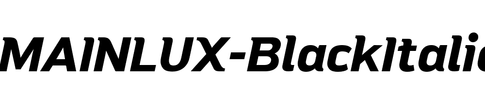 MAINLUX-BlackItalic