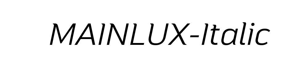 MAINLUX-Italic