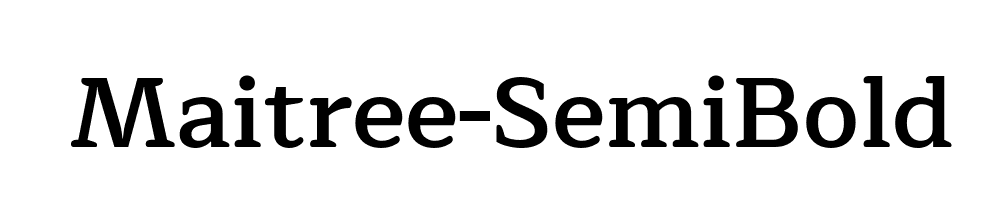 Maitree-SemiBold