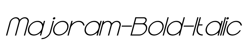 Majoram-Bold-Italic