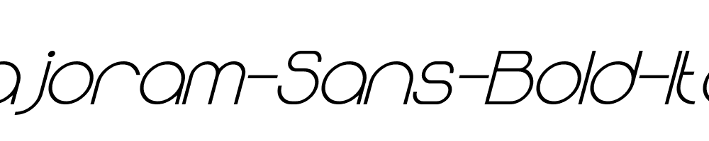 Majoram-Sans-Bold-Italic