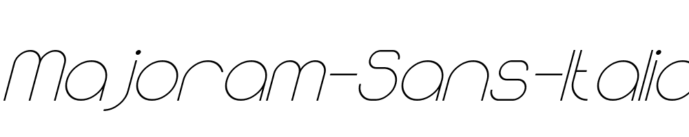 Majoram-Sans-Italic