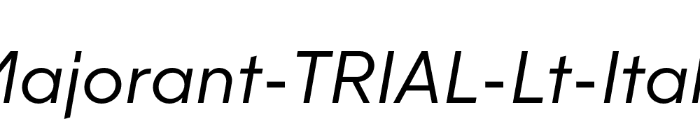 Majorant-TRIAL-Lt-Italic