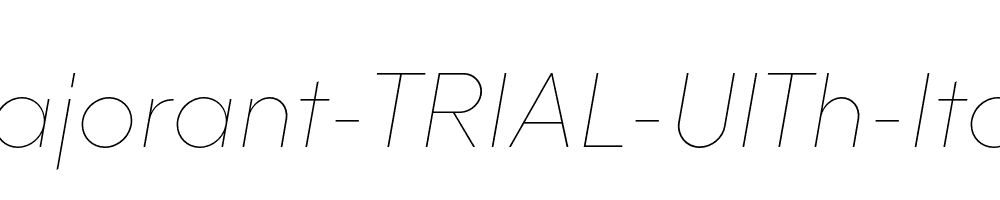 Majorant-TRIAL-UlTh-Italic