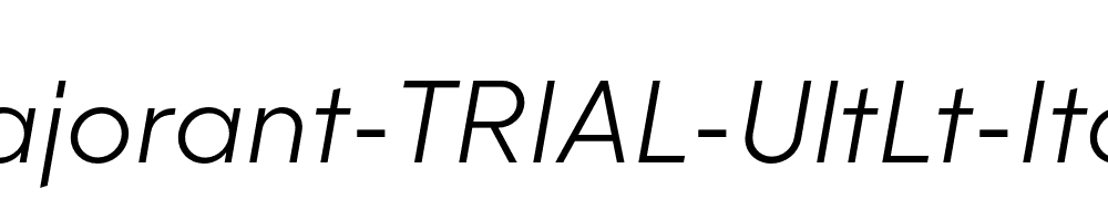 Majorant-TRIAL-UltLt-Italic