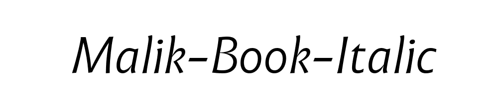 Malik-Book-Italic