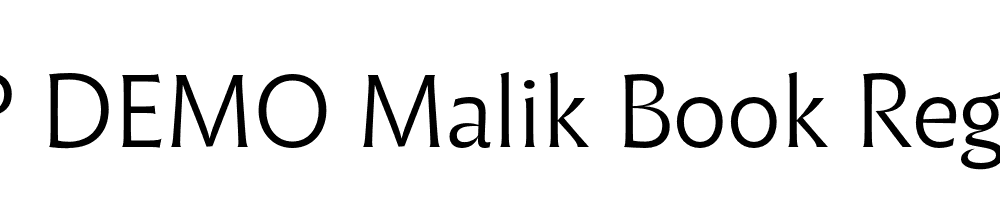 FSP DEMO Malik Book Regular