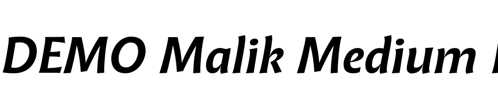 FSP DEMO Malik Medium Italic