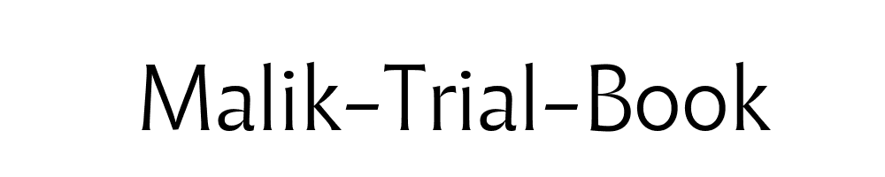 Malik-Trial-Book