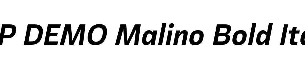 FSP DEMO Malino Bold Italic